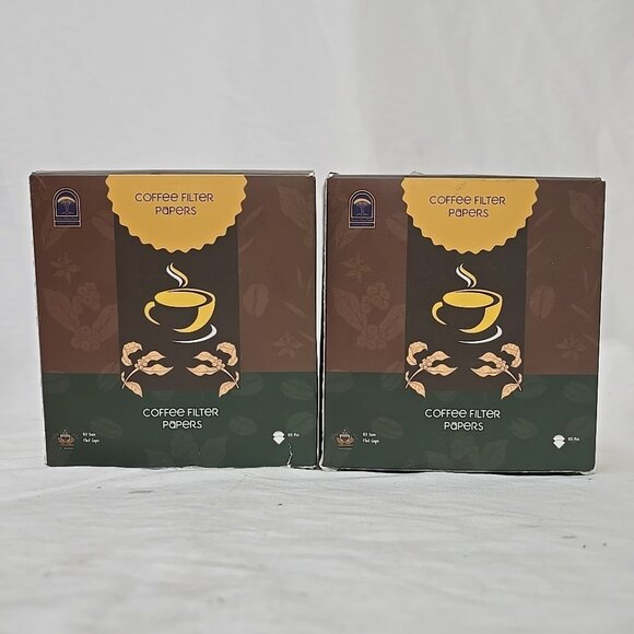 102 Size 1-2 Cup Small Coffee Paper Filters 200 COUNT Unbleached Disposable - Picture 1 of 4